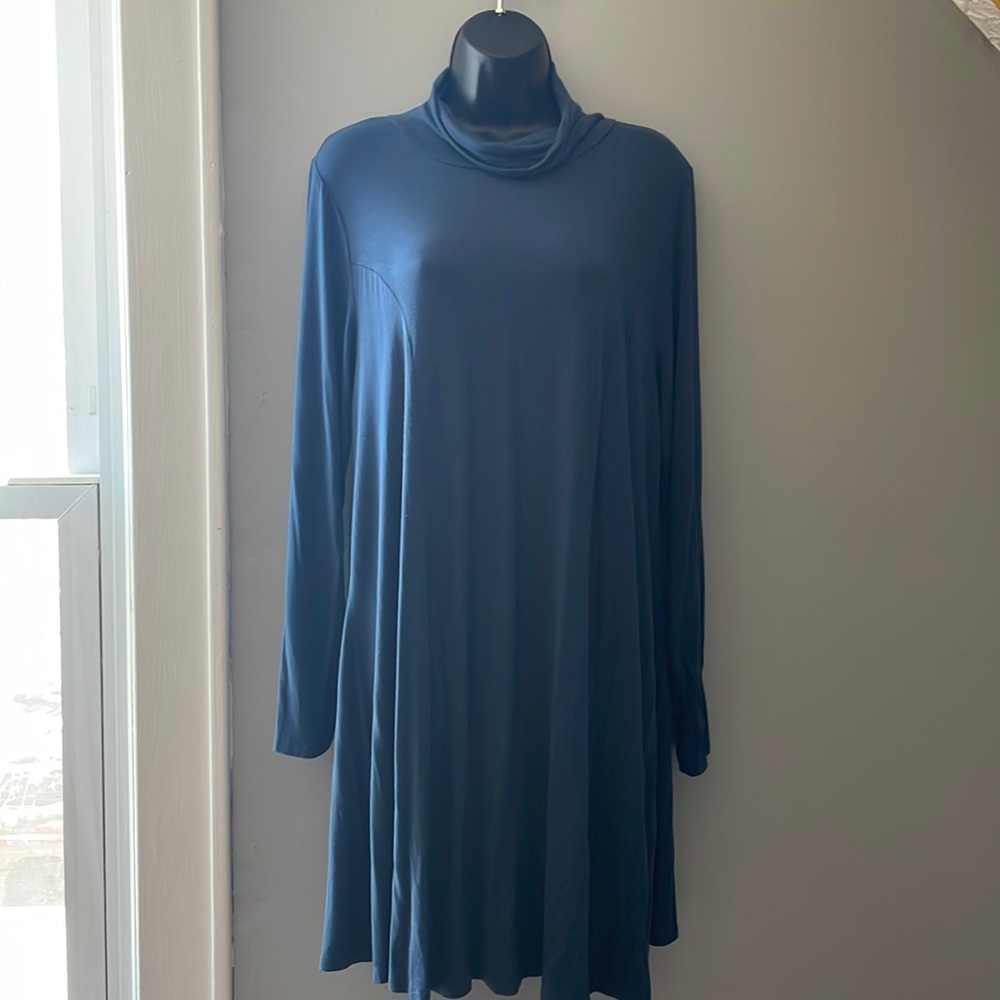 Long Sleeve Mock Neck Dress